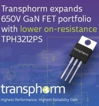 Gen-2 TO-220 650V GaN FET with 72mOhms RDS(on)