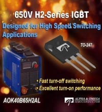 650V IGBTs Improved for High-Speed Switching Applications