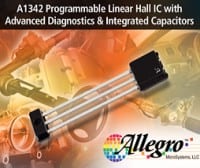 Programmable Linear Hall IC with Diagnostics and Integrated Capacitors