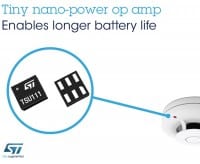 Tiny Nano-Power Op Amp Consumes Negligible Power