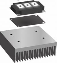 200&micro;m-Thick Thermal Material for IGBT Modules