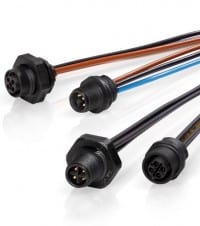 AC and DC Power Panel Mount Connectors