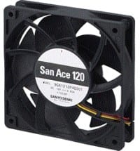 120 x 120 x 25 mm Low Power Consumption Fans