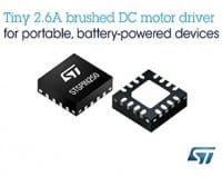 2.6A Brushed DC Motor Driver for IoT Devices