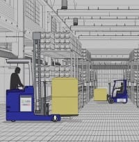 Lithium-Ion Ceramic Drop-In Replacement Forklift Battery