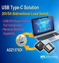 USB Type-C Load Switch with 17.8m&Omega; RDS(on)