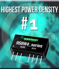 9-Watt High-Performance DC-DC in SIP8 Housing.