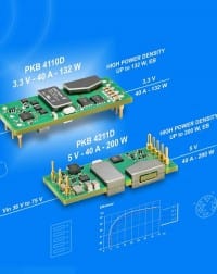 Isolated Eighth-Bricks Deliver 40A at 3.3Vdc or 5Vdc