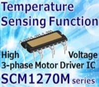 High-Voltage 3-Phase Motor Driver IC with Temp Sense