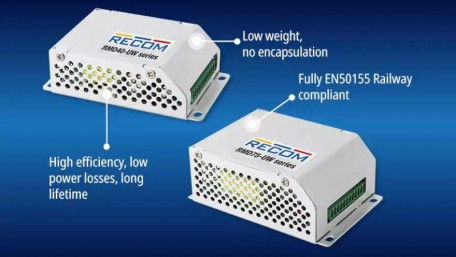 Recom Intros 40W/75W Railway DC/DC Modules With Ultra-Wide Input