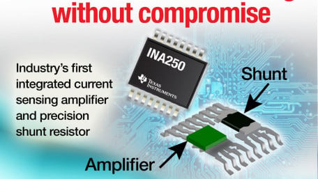 First Current-Sense Amplifier  with Integrated HighPrecision LowDrift Shunt Resistor