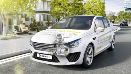 Full-Hybrid Vehicle with 48-Volt / 30-kW Drive Solution from Continental