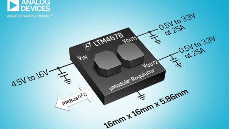 50A Regulator is Scalable to 250A and Cooled by Exposed Inductors