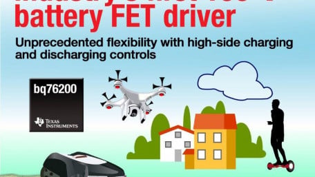High-Voltage Batteries with First 100V High-Side FET Driver