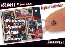 Intersil Debuts ISL6411 Low-Dropout Regulator IC