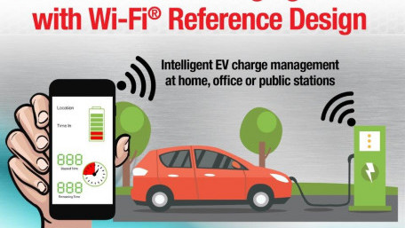 Reference Design adds WiFi Capability to Electric Vehicle Charging Stations
