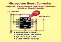 LTC Intros LT3464 Converter with Schottky Diode