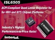 Intersil Debuts ISL6505 ACPI Linear Controller