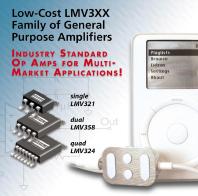 Fairchild Offers LMV321/324/358 CMOS Amplifiers