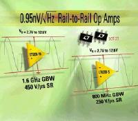 LTC Offers LT6200-5 and LT6200-10 Op Amps