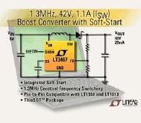 LTC Unveils LT3467 Step-Up DC/DC Converter