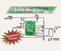 LTC Debuts LTC4006 Li-Ion Battery-Charger IC