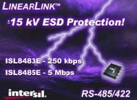 Intersil Offers ISL8483E/ISL8485E Transceivers