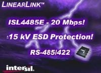 Intersil Intros LINEARLINK ISL4485E Transceiver