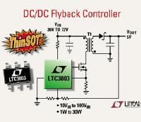 LTC Offers LTC3803 ThinSOT PWM DC Controller