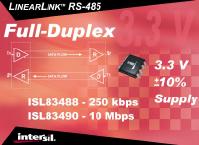 Intersil Unveils New RS-485/422 Data Transceivers