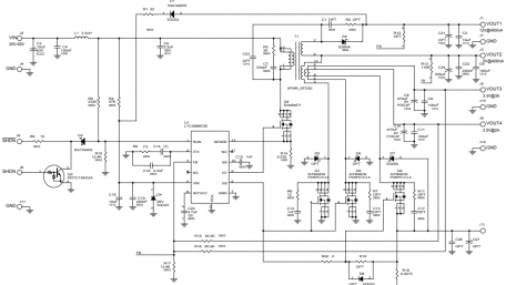 Four-Output Flyback Regulator Demonstration Board