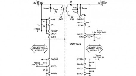Two-Channel, Isolated Micropower Management Unit with Seven Digital Isolators