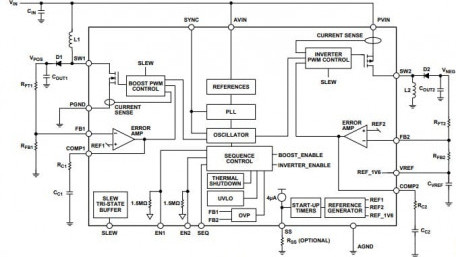 Switching Regulator with Independent Positive and Negative Outputs