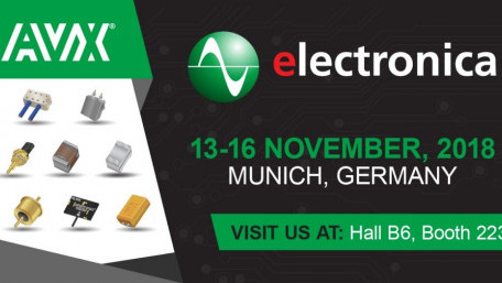 AVX to Exhibit High-Performance and High-Reliability Components at electronica