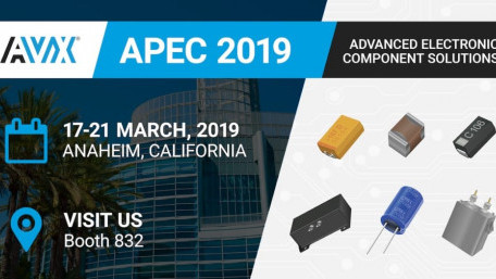 AVX to Highlight Capacitors and Supercapacitors at APEC 2019
