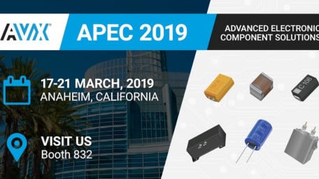 AVX to Highlight Capacitors and Supercapacitors at APEC 2019