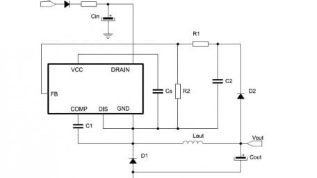 Off-Line Converters with Rugged 800V Embedded FET for 5-30V Power Supplies