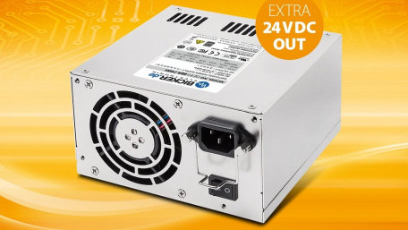 2-in-1 Industrial PC Power Supply: ATX + Added 24Vdc/7A Output