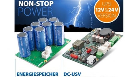 Bicker Elektronik’s Modular DC UPS System Uses Maintenance-free Supercaps as Energy Storage