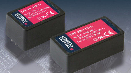 Compact 15- & 30-Watt Encapsulated PCB-Mount Power Supplies