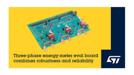 Complete Energy-Meter Evaluation Board from STMicroelectronics Combines Low-Cost Sensors and Robust Galvanic Isolation