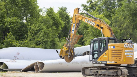Used Wind Turbine Blades: Recycle, Reuse, or Redesign?