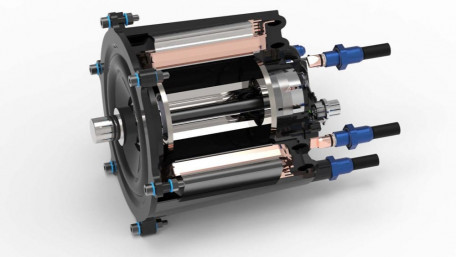 Directly-Cooled Electric Motor Made from Polymer Materials