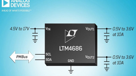 Dual 10A Ultrathin Regulator with Digital Power System Management