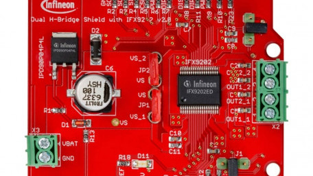 Fully-Integrated H-Bridge Arduino Shield for DC Motor Control