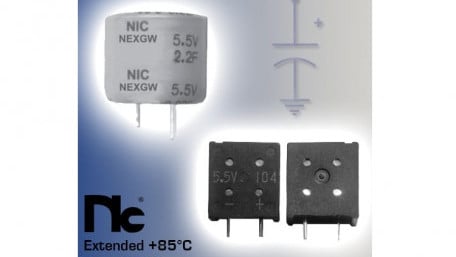 Electric Double Layer Capacitors Upgraded to 85°C Operation