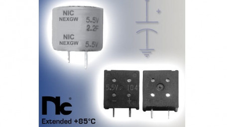 Electric Double Layer Capacitors Upgraded to 85°C Operation