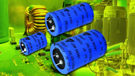 Electrolytic Caps handle Ripple up to 4.42A with Useful Life of 3,000 Hours at 105°C