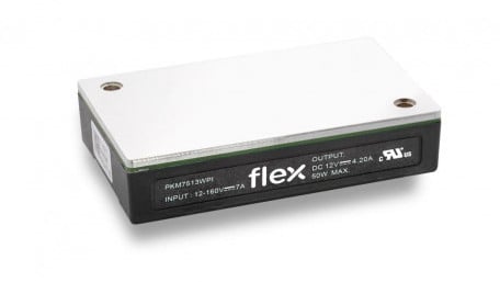 DC-DC Converters have 12V to 160V Input Range for Railway Rolling Stock