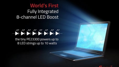 Fully-Integrated PSiP 8-Channel LED Boost Converter